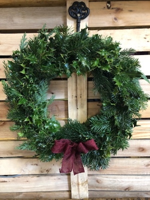 Seasonal Holly Wreath